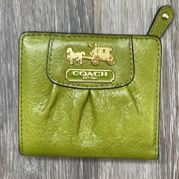 Coach Handbags - Coach Mini Wallet Light Green NWOT